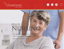 Tablet Screenshot of guardianeldercare.com
